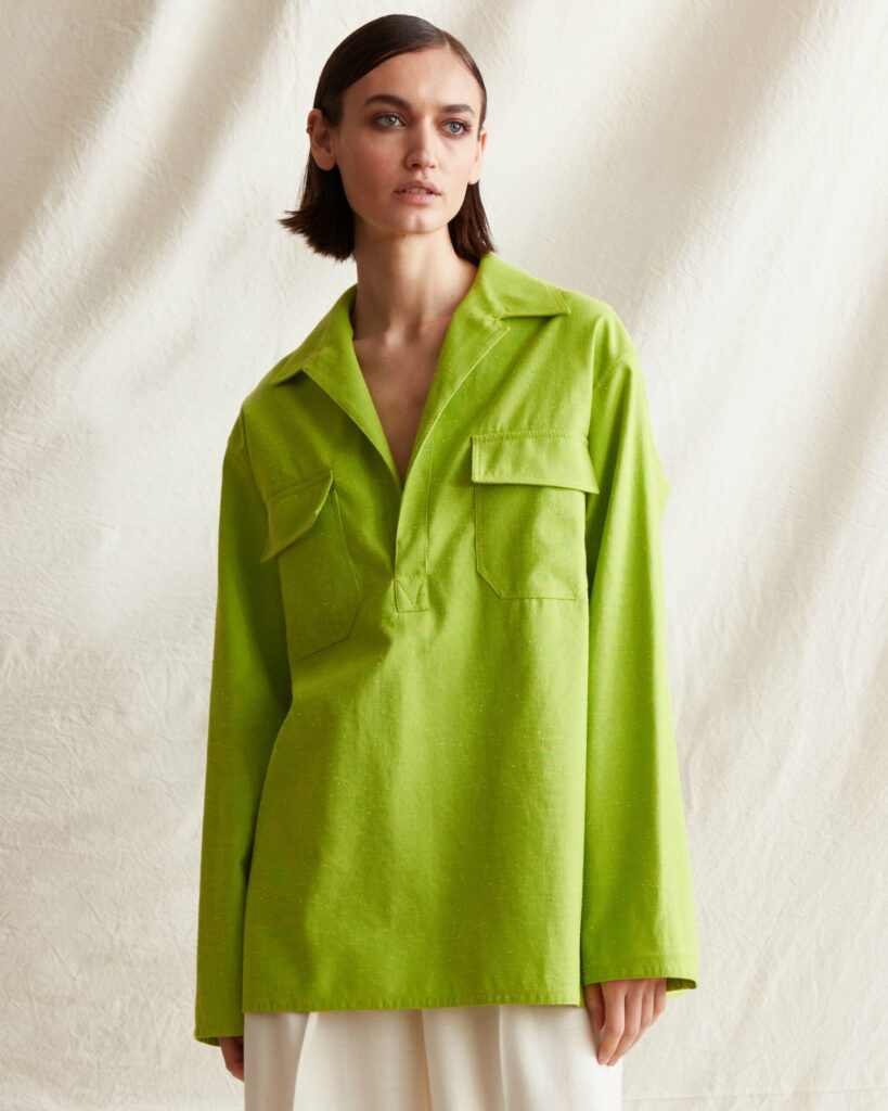 La Polo Del Mio Amore In Cotone Grezzo Verde Acido