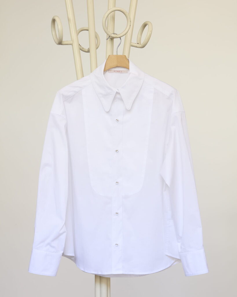 La Numero Uno In Cotone con Plastron Piqué